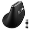 Delton S20 Wireless Ergonomic Vertical Mouse, 6 buttons, with 2-in-1 USB and USBC Receiver DMS20-WB - alternate 1